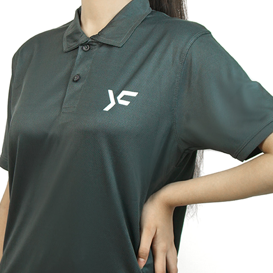 Grey Athleisure Polo