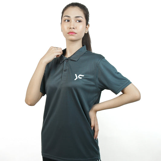Grey Athleisure Polo