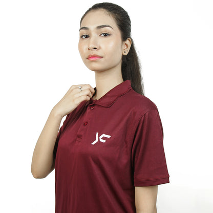 Maroon Athleisure Polo