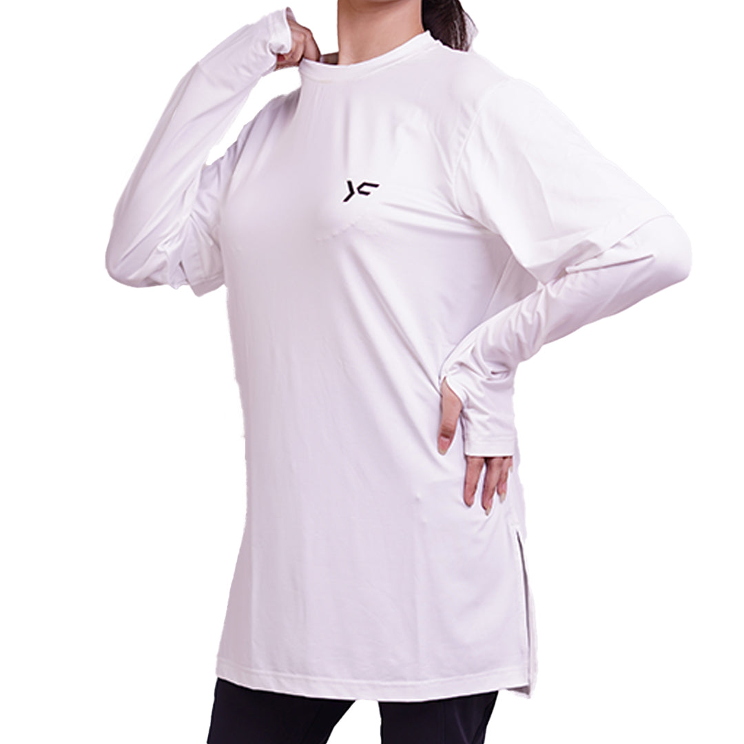White Double Sleeves Top