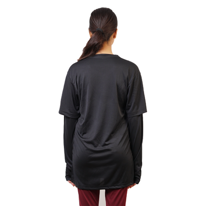 Black Double Sleeves Top